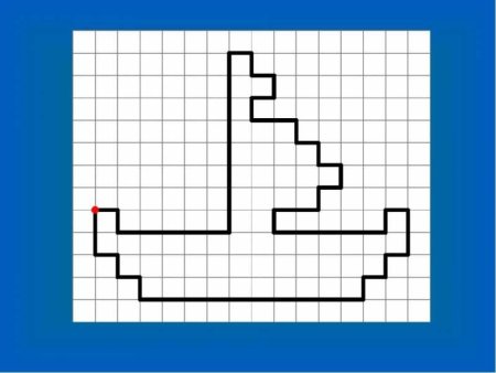 Графический диктант в ДОУ В подготовительной группе