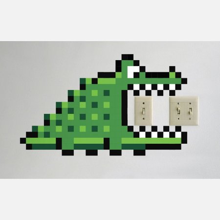 Крокодил по клеточкам