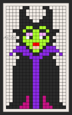 Малефисента по клеточкам