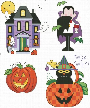 Вышивка Хэллоуин Dimensions