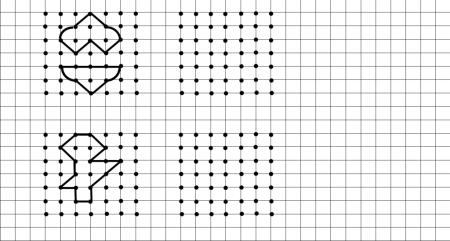 Узоры по клеточкам для дошкольников
