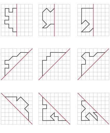 Зеркальное рисование для дошкольников