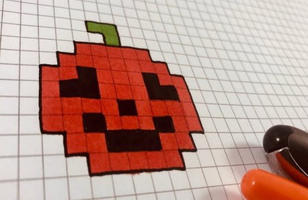 Тыква по клеточкам