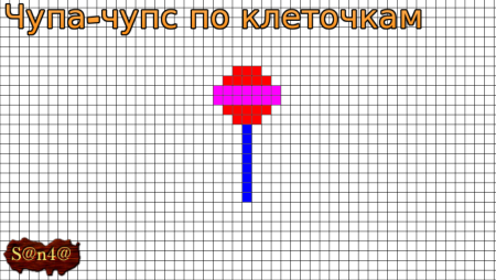 Тортик по клеточкам маленький