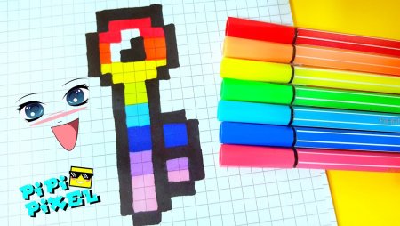 Рисование по клеточкам в тетради пикселька