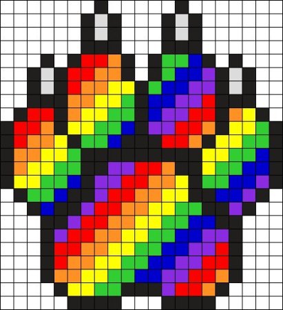 Рисование по клеточкам облачко