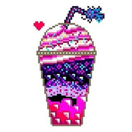 Рисование по клеточкам коктейль