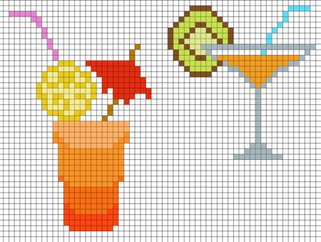 Коктейль по клеткам