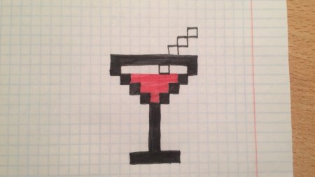 Рисунки по клеткам коктейль
