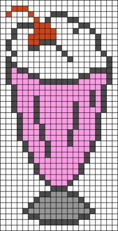 Легкое мороженое по клеточкам