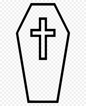 Гроб векторный