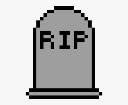 Могильный камень пиксель арт