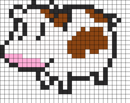 Корова по клеткам