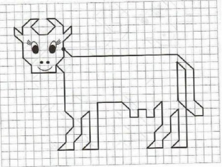 Графический диктант домашние животные