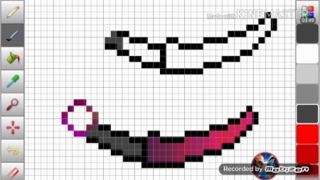 Керамбит из по клеткам