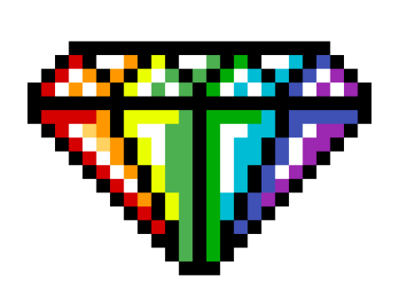 Картинки по клеточкам Алмаз