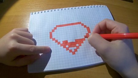 Рисование по клеточкам Кристалл