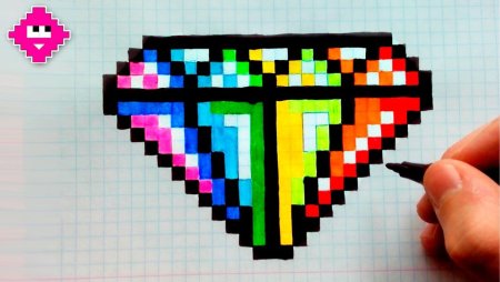 Рисование по клеточкам Алмаз