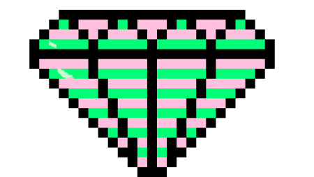 Алмаз по клеточкам