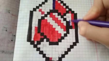 Рисунки по клеточкам бриллиант