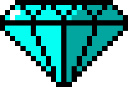 Алмаз по клеточкам