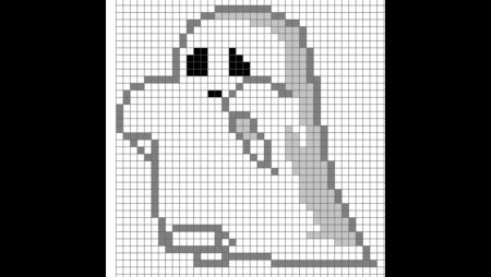 Рисунки по клеточкам приведение