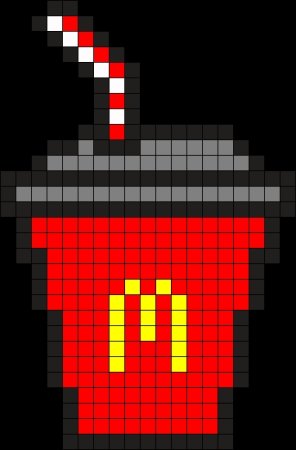 Рисование по клеткам макдональдс