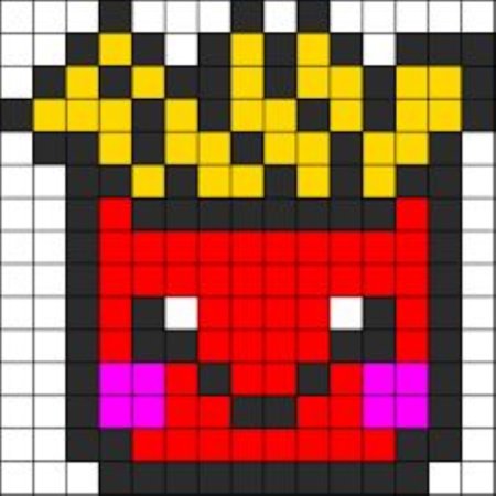 Картошка фри по клеточкам