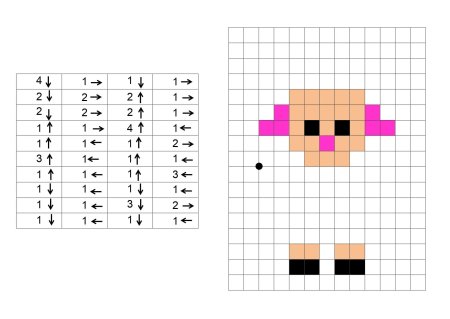 Графический диктант по стрелочкам