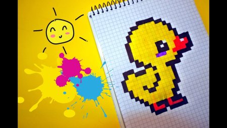 Утка по клеточкам