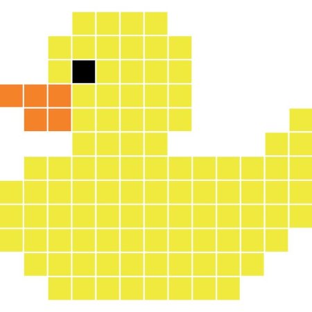 Уточка по клеточкам