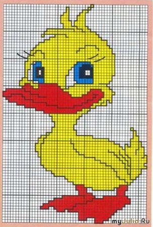 Графический диктант утку по клеточкам