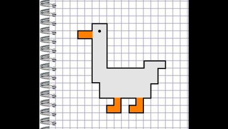 Утка по клеткам