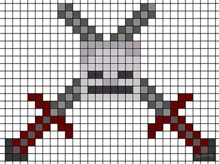 Рисунки по клеточкам из МАЙНКРАФТА