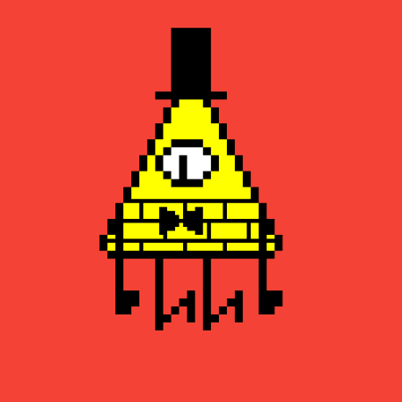 Рисунок Билла Шифра по клеточкам