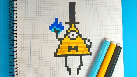 Гравити Фолз по клеточкам