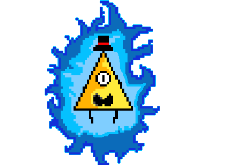 Билл из Гравити Фолз по клеткам