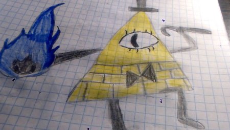 Рисунки по клеточкам Гравити Фолз Билл шифр