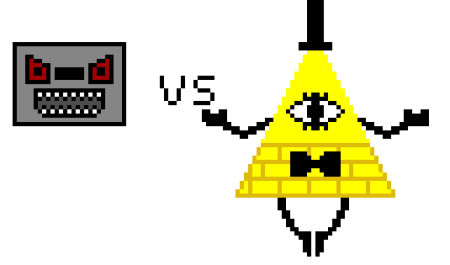 Пиксель арт Гравити Фолз Билл