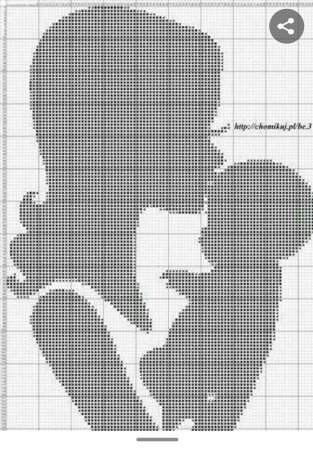 Монохромная вышивка детская