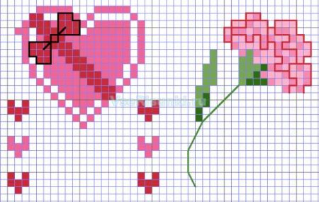 Подарки маме по клеткам