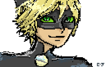 Леди баг и супер кот по клеточкам