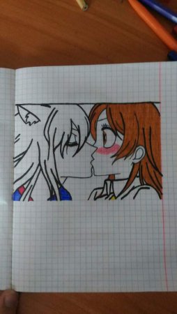 Томоэ по клеточкам