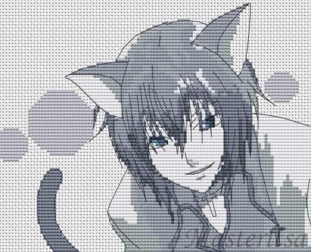 Аниме вышивать крестиком