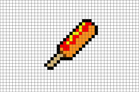 Рисунки по клеточкам из МАЙНКРАФТА еда