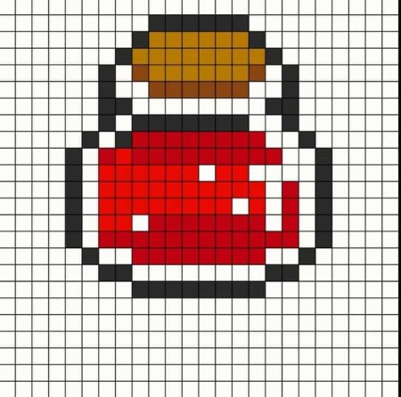 Рисование по клеточкам майнкрафт