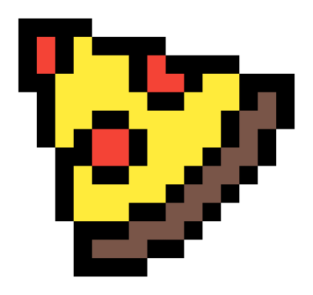 Пиксель еда по клеточкам