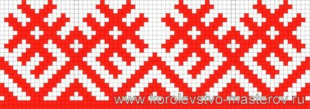 Марийский узор по клеточкам