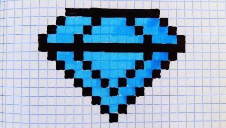 Рисунки по клеточкам черно белые маленькие