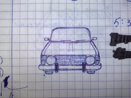 Рисунки по клеточкам машины